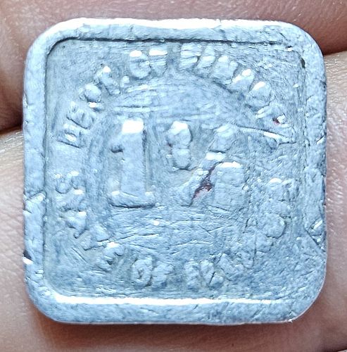 Retailers' Occupation Token Illinois 1 1/2 Mills