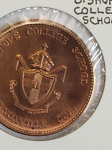 Quebec Canada Bishops college Atheletics first award medal proof like