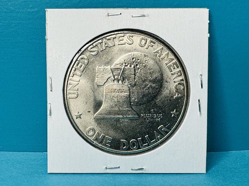 1976-D Eisenhower Dollar Bold Lettering