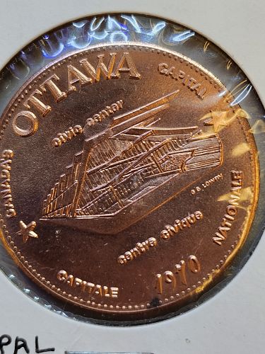 1970 Ottawa Ontario $1 Dollar Trade token Uncirculated Ottawa's Victory Grey Cup