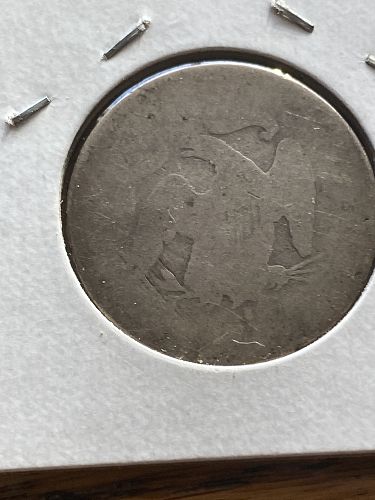 1891 Seated Liberty Silver Quarter Circulated some detail visible see photos