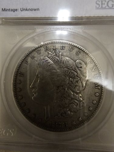 1878 Morgan Dollar 7 Tail Feathers - Reverse of 1878 - Parallel
