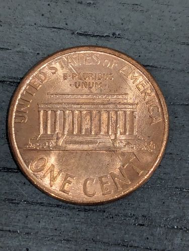 1996 Penny - Large multiple die cracks on reverse