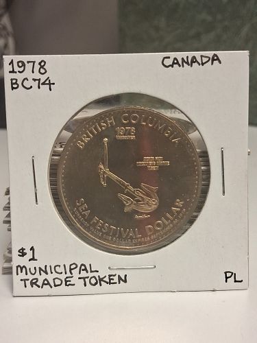 1978 Canada Sea Festival Dollar - Vancouver, British Columbia PL