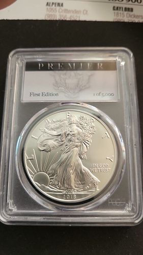 2018 Silver Eagle MS70 Premier