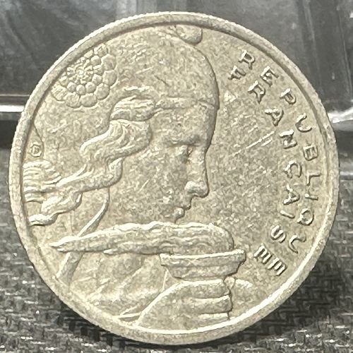 1955-B France 100 Francs Fourth Republic Coin