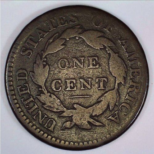 1814 P Classic Head Large Cent: Crosslet 4-VG+