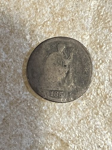 Half Dime Score:1 1852 Type 3 stars on Obverse