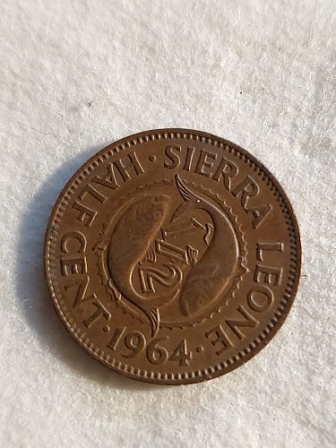 1964 Sierra Leone 1/2 Cent