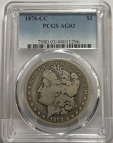 1878 CC Morgan Dollars Early Silver Dollars  S-5