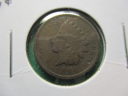 1894  Indian Head Cent.  Item: 1 I94-07.