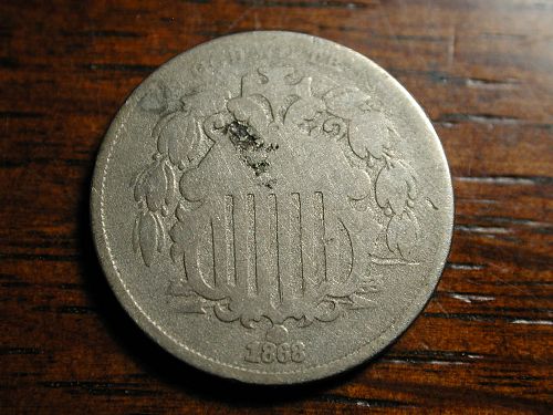 1868 Shield Nickel NICE