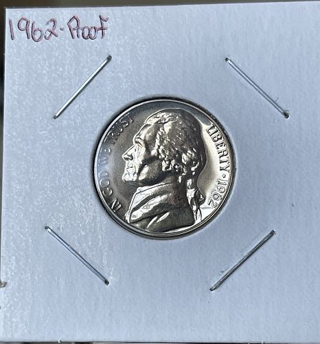 1962-P Jefferson Proof Nickel ~ Gorgeous Flashy Proof Pulled from Mint Proof Set