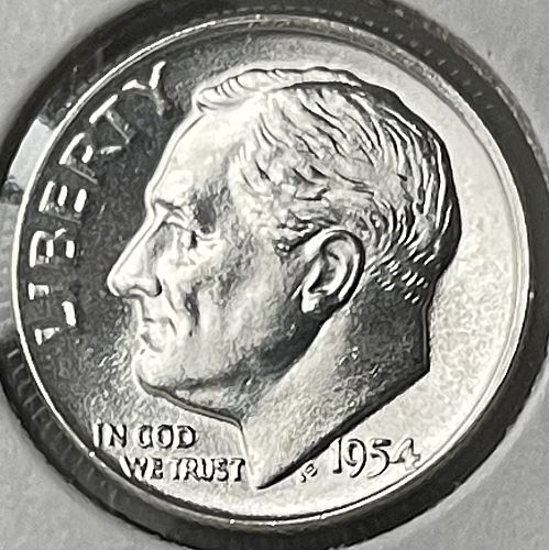 1954-D Roosevelt Silver Dime - Brilliant Uncirculated