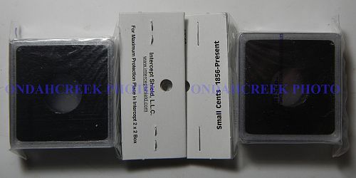 Intercept Shield 19mm Small Cent 2 X 2 Holders 3 packs of 3 + Bonus