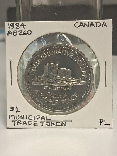 1984 Canada 1 Commemorative Dollar St. Albert, Alberta A People Place Chamber