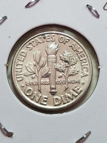1993 P Roosevelt Dime Double Off Center