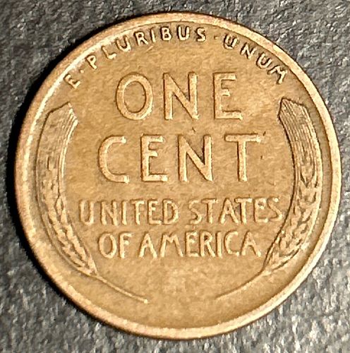 1919 S Lincoln Wheat Cent Bronze Composite Penny. 8332