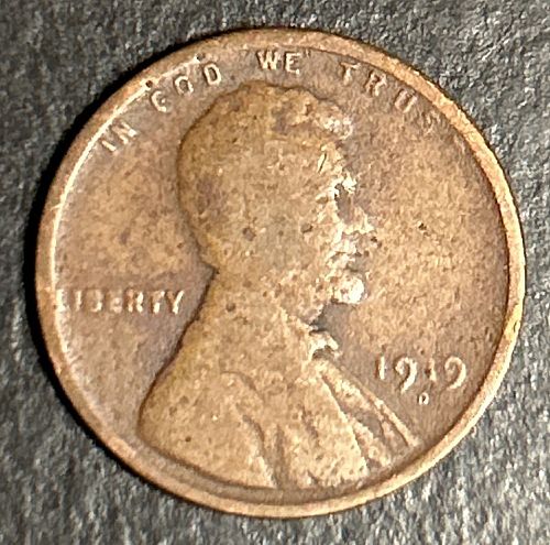 1919 D Lincoln Wheat Cent  8342