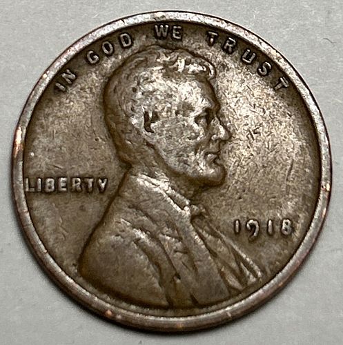 1918 Lincoln Wheat Cent. 8434