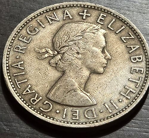 1959 Great Britain Half Crown - Great Details!