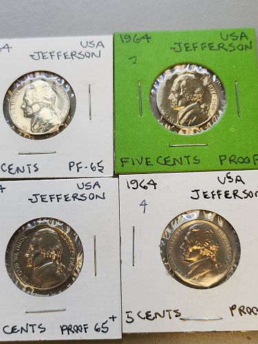 1964 Jefferson Nickel 5 cents coin Proof Issue Pick Your Coin