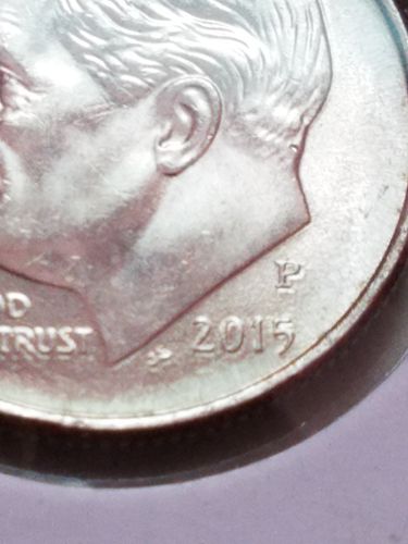 2015 P Roosevelt Dime Die Clash