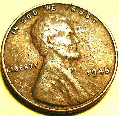 1945-P Lincoln Wheat Cent