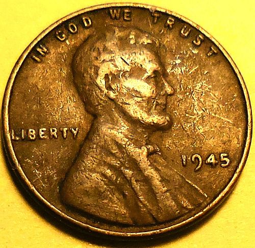 ✅1945-P Lincoln Wheat Cent✅