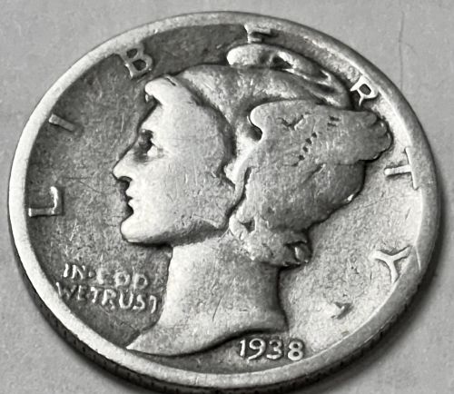 1938 P Mercury Dimes