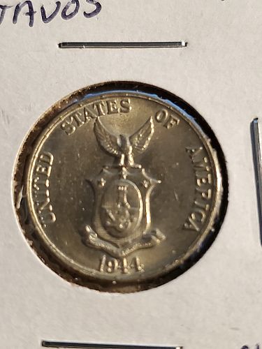 1944 Philippines 5 Centavo
