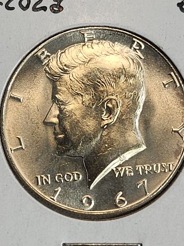 1967 P Kennedy Half Dollar 50 cents Silver coin Brilliant uncirculated