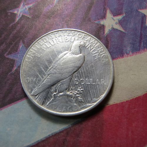 1923-D  PEACE SILVER DOLLAR ~ XF (90% SILVER) ~ LOT E827