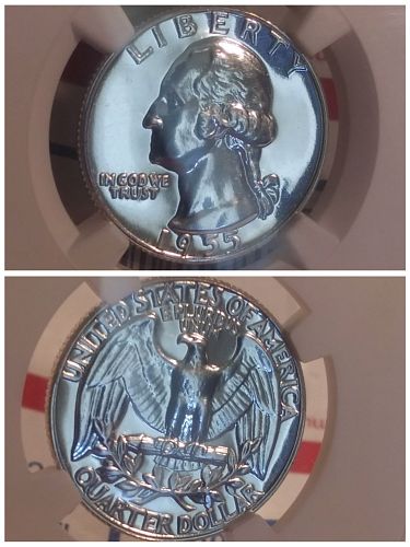 1955 Washington Silver Quarter NGC Proof 68