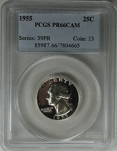 1955 Washington Quarter --- Proof Cameo