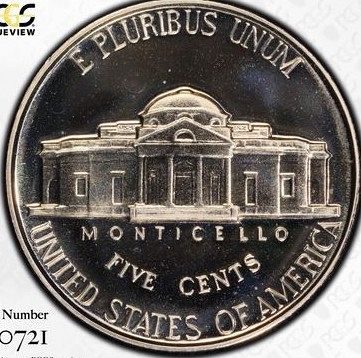 1955 Jefferson Nickel PCGS Proof 69