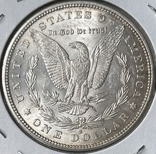 SOLD 7.26.24 1887-S Morgan Silver Dollar &bull; Choice About Uncirculated AU58+ Condition