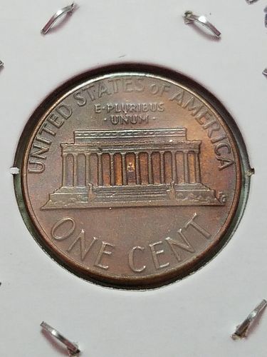 1984 P Lincoln Memorial Penny Cent Die Break Error