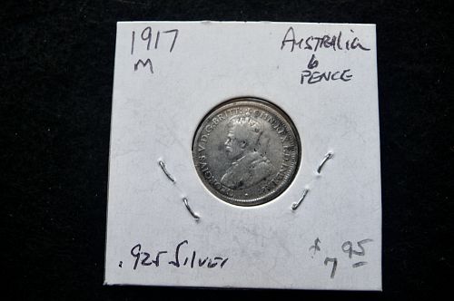 Australia 1917 M.  6 Pence