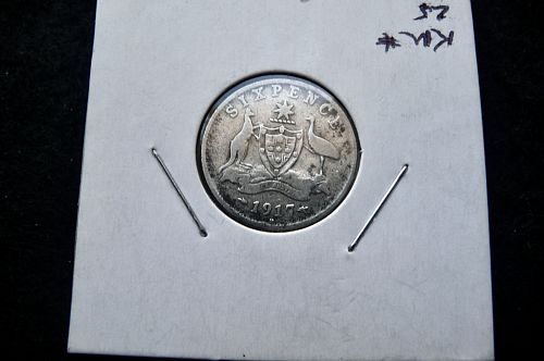 Australia 1917 M.  6 Pence