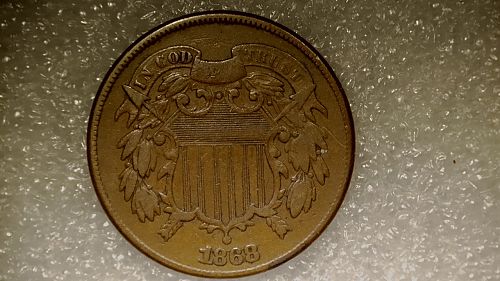 1868 P TWO- CENT