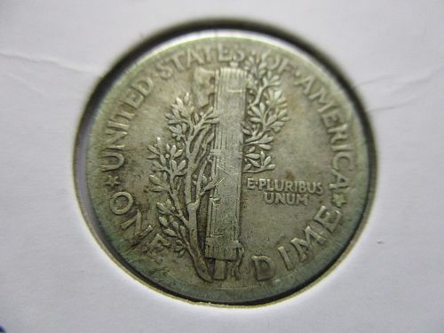1924  Mercury Dime.  Item: 10 M24-10.