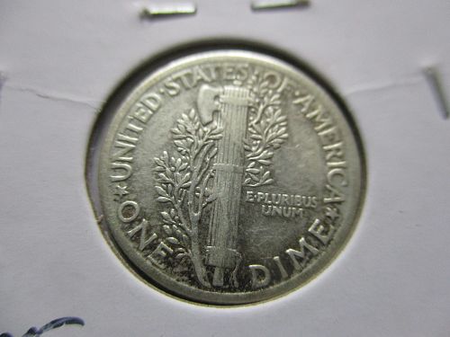 1936  Mercury Dime.  Item: 10 M36-14.