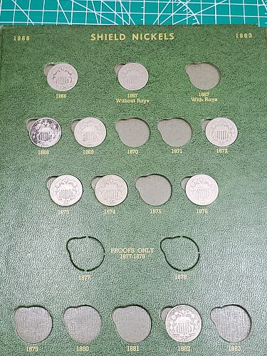 LOT: Shield V Nickel Buffalo Nickel COLLECTION, LOTS OF BETTER DATES