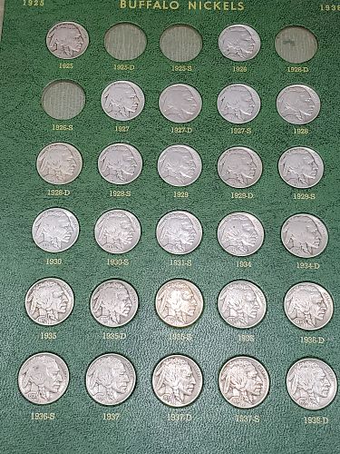 LOT: Shield V Nickel Buffalo Nickel COLLECTION, LOTS OF BETTER DATES