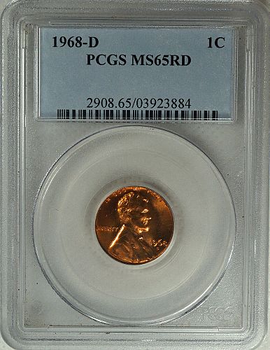 1968 D Lincoln Cent
