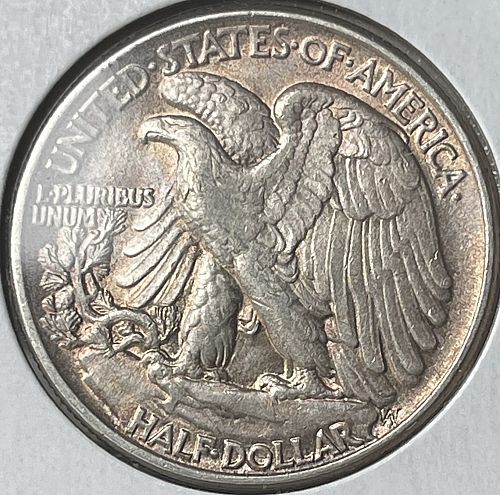 1944-P Walking Liberty Silver Half Dollar • About Uncirculated AU50 Condition