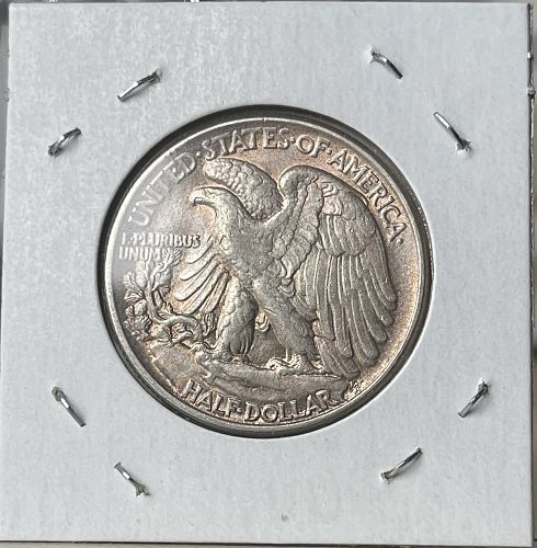 1944-P Walking Liberty Silver Half Dollar • About Uncirculated AU50 Condition