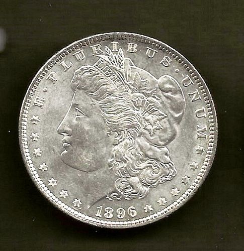 1896 MORGAN SILVER DOLLAR ***BU***