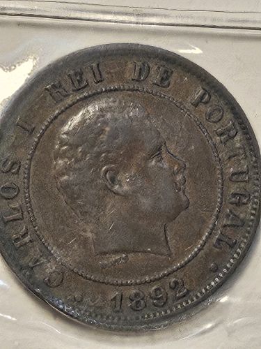 1892 20 reis from Portugal